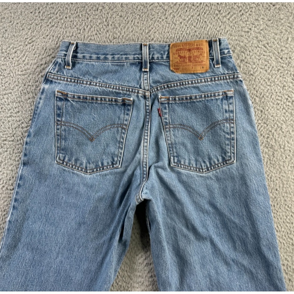 Vintage Levis Jeans Womens 11 JR Blue Relaxed Tapered Mom High Rise 2000